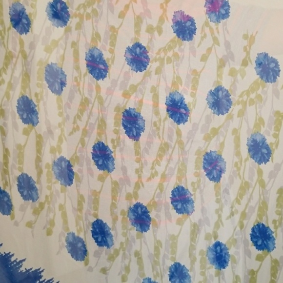 Green Ombre Floral Salwar Kameez Party Dress - Picture 5 of 7